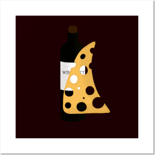 WINE & CHEESE Posters and Art